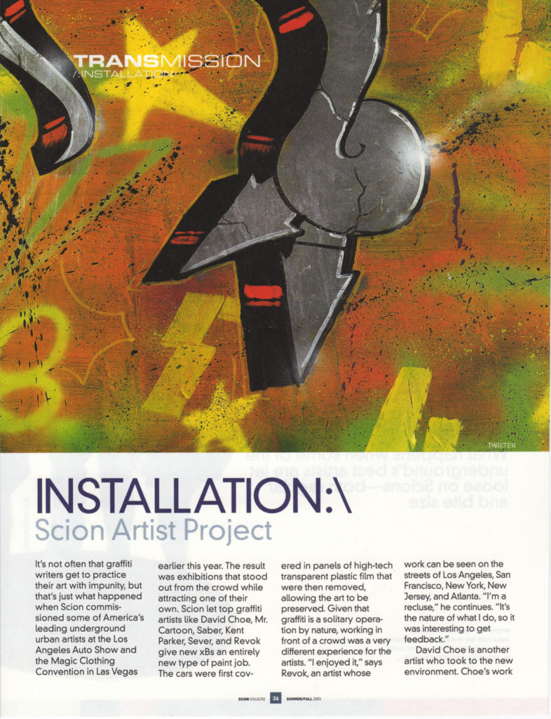 Scion Magazine: Installation (3 of 6)