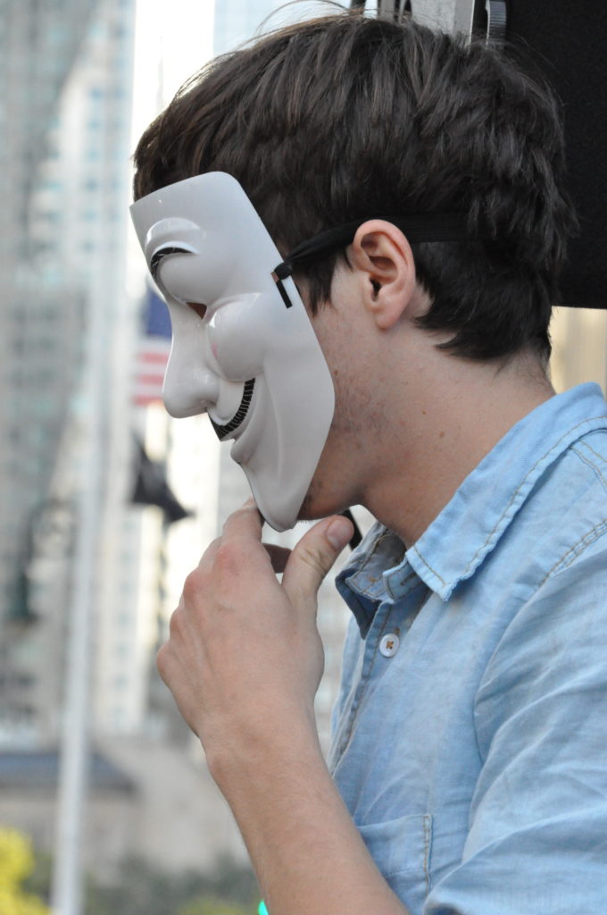 Anonymous | Occupy Wall Street | September 16, 2012 - NYC | © Nicole Powers, 2012