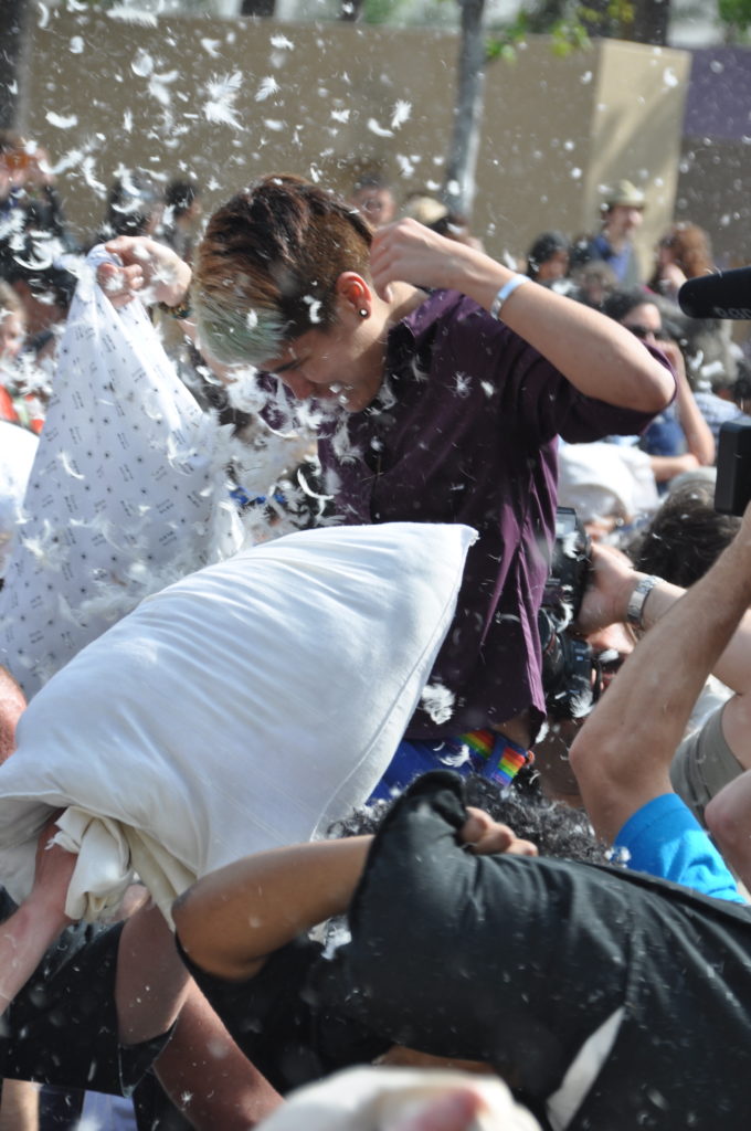International Pillow Fight Day | Pershing Square | DTLA | April 3, 2010 | © Nicole Powers, 2010