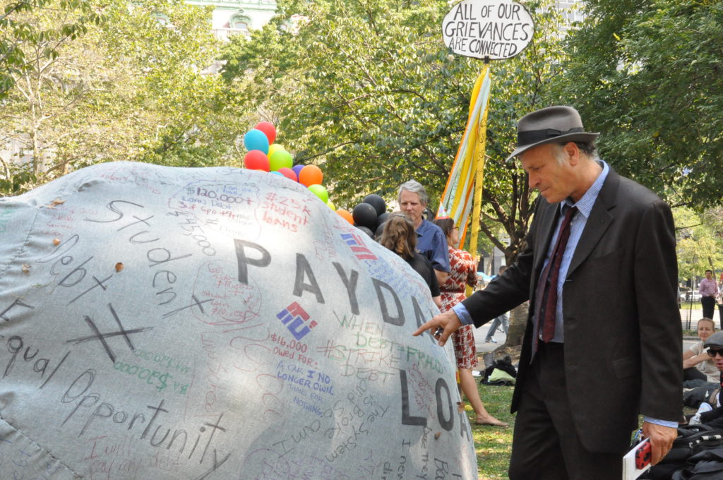 Greg Palast | Occupy Wall Street | September 17, 2012 - NYC | © Nicole Powers, 2012